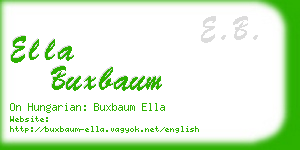 ella buxbaum business card